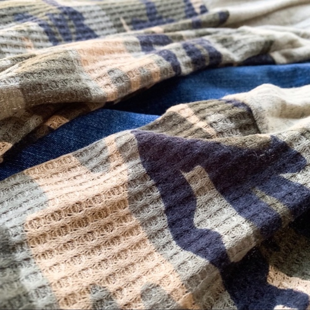 LAST ONE 🔥 Olive black Marled waffle knit duster - Picture 3 of 7